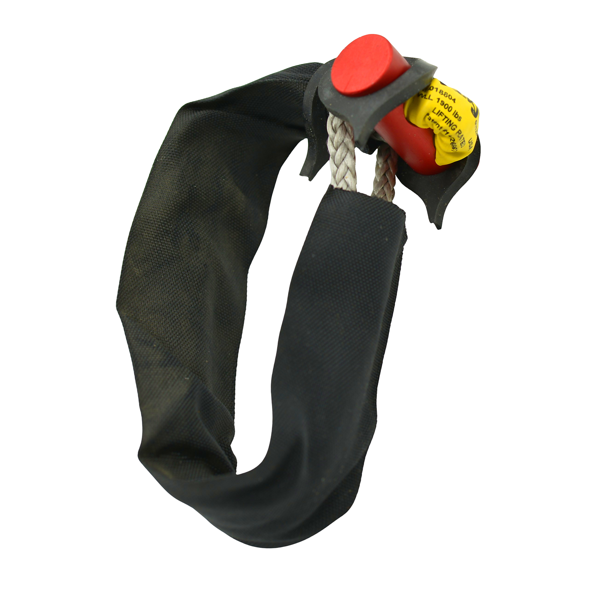 LockJaw, Flexible Synthetic Soft Shackle, Lifting Rated, Working Load Limit 1,800 lb, 2in Working Diameter, Kevlar Protective Sleeve, Model# 17-018804K